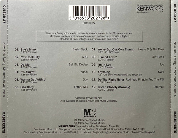 Various : New Jack Swing Mastercuts Volume 4 (CD, Comp)