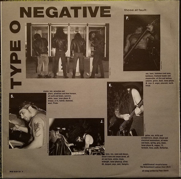 Type O Negative : Slow, Deep And Hard (LP, Album)