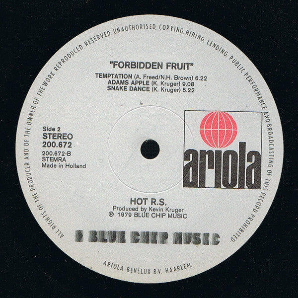 HOT R.S. : Forbidden Fruit (LP, Album)