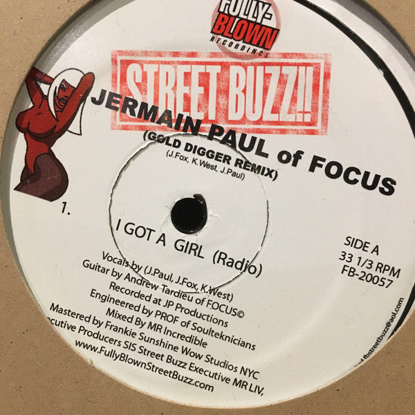 Jermaine Paul : I Got A Girl (Radio) -Gold Digger Remix- (12")