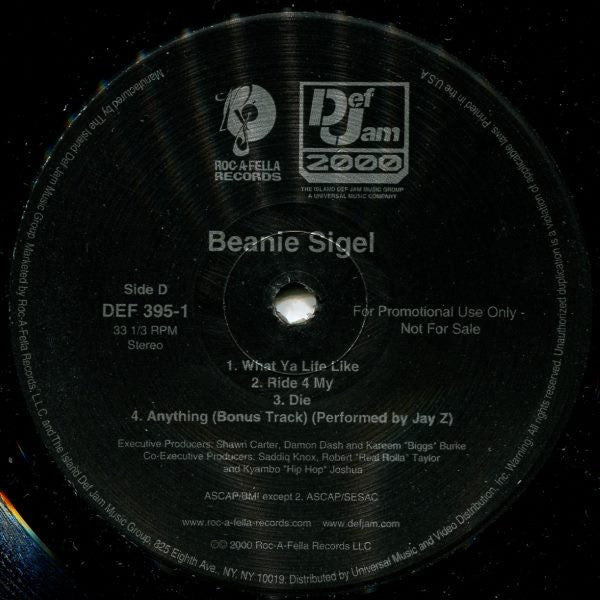 Beanie Sigel : The Truth (2xLP, Album, Promo, Cle)