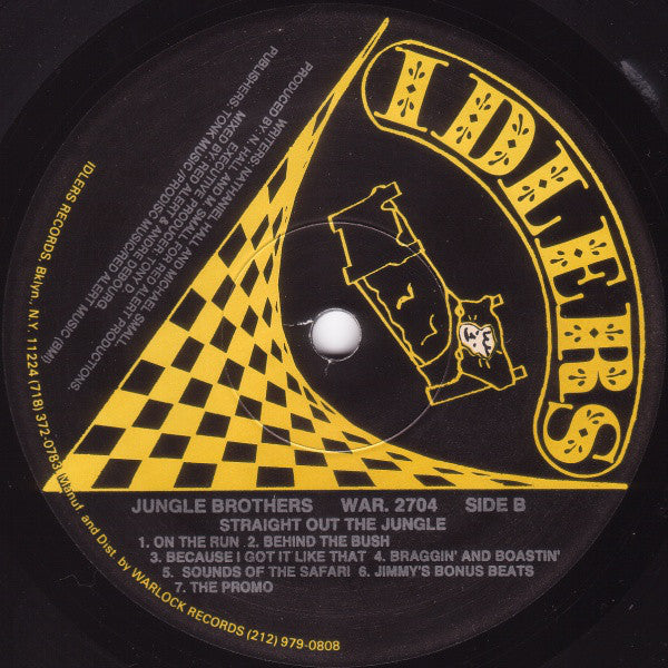 Jungle Brothers : Straight Out The Jungle (LP, Album, RE, Bla)