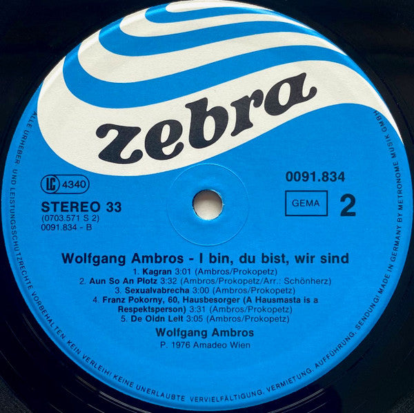 Wolfgang Ambros : I Bin, Du Bist, Wir Sind (LP, Album, Comp)