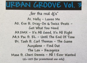 Various : Urban Groove Vol. 3 (12", Promo)