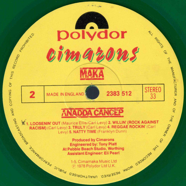 Cimarons* : Maka (LP, Album, Gre)