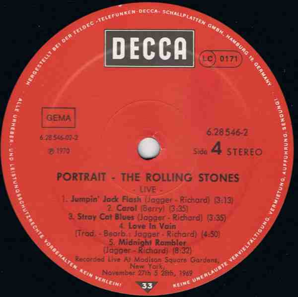 The Rolling Stones : Portrait (2xLP, Comp)