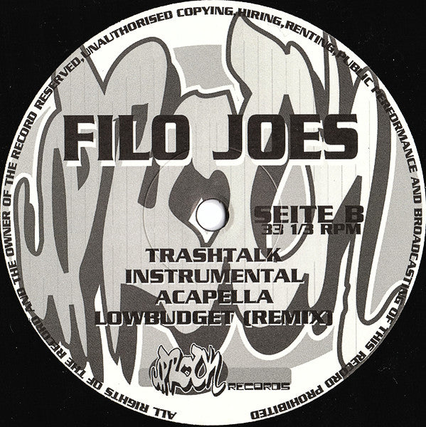 Filo Joes : Lowbudget (12", Maxi)