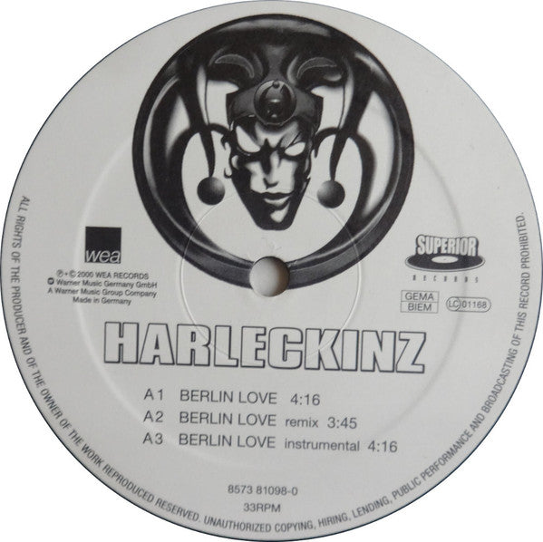 Harleckinz : Berlin Love / Killa Kinstinct (12")