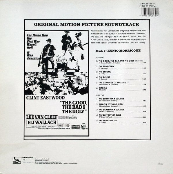 Ennio Morricone : The Good, The Bad And The Ugly - Original Motion Picture Soundtrack (LP, Album, RE)