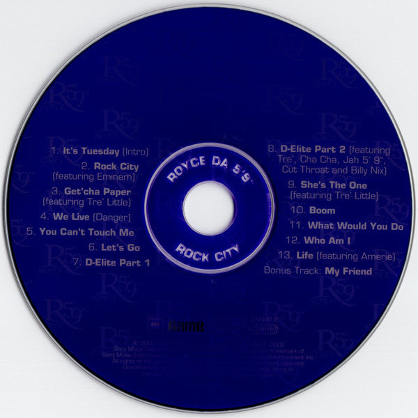 Royce Da 5'9" : Rock City (CD, Album)