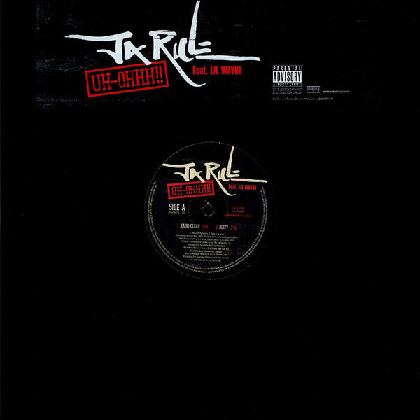 Ja Rule Feat. Lil Wayne : Uh-Ohhh!! (12", Promo)