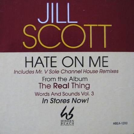 Jill Scott : Hate On Me (12", Single, Promo)