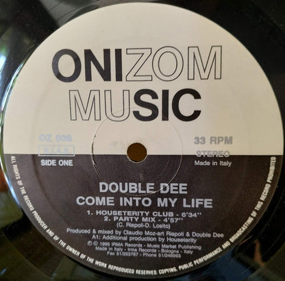 Double Dee : Come Into My Life (12")