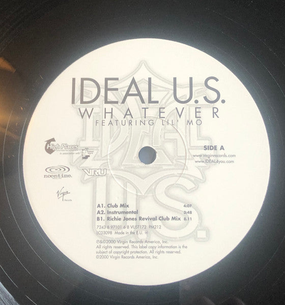 Ideal (6) Featuring Lil' Mo : Whatever (12", Single)
