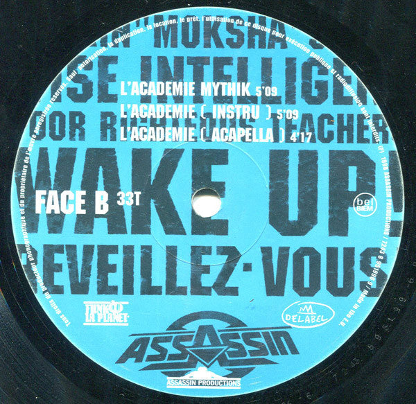 Assassin (2) & Wise Intelligent : Wake Up ! (Réveillez-Vous !) (12", Maxi)