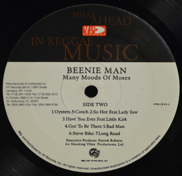 Beenie Man : Many Moods Of Moses (LP, Album)