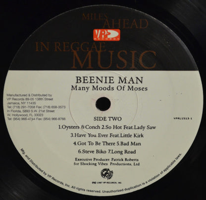 Beenie Man : Many Moods Of Moses (LP, Album)