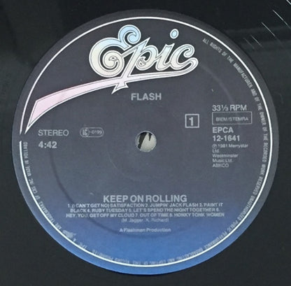 Flash (16) : Keep On Rolling (12", Maxi)
