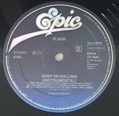 Flash (16) : Keep On Rolling (12", Maxi)