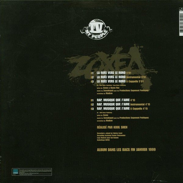 Zoxea Featuring Busta Flex : La Ruée Vers Le Roro (12")