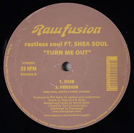 Restless Soul Ft. Shea Soul : Turn Me Out (12")