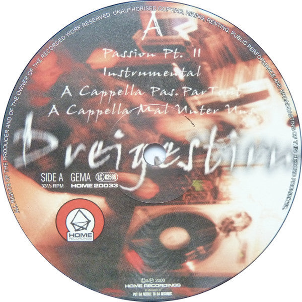 Dreigestirn : Passion Partout (12")