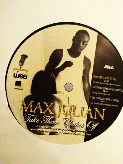 Max Julian Feat. Phats Bossi : Take Them Clothes Off (12", Maxi, Promo)