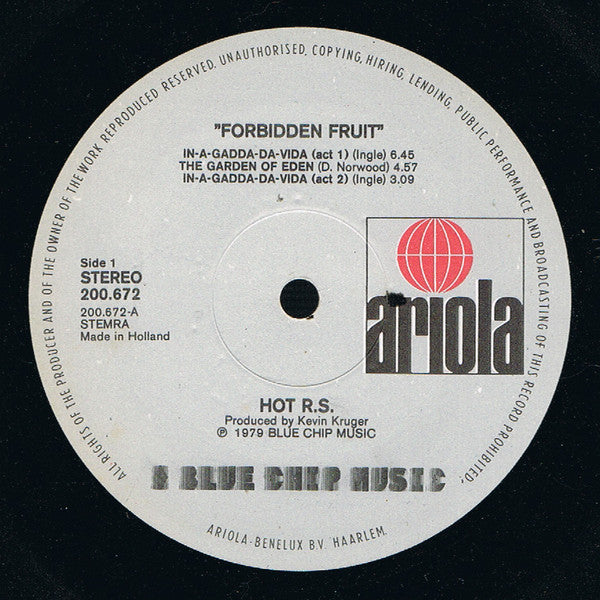 HOT R.S. : Forbidden Fruit (LP, Album)