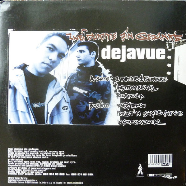Dejavue : Zwei Dumme Ein Gedanke (12")