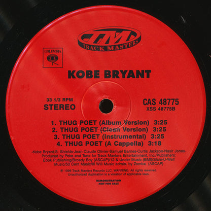 Kobe Bryant : K.O.B.E. (12", Promo)