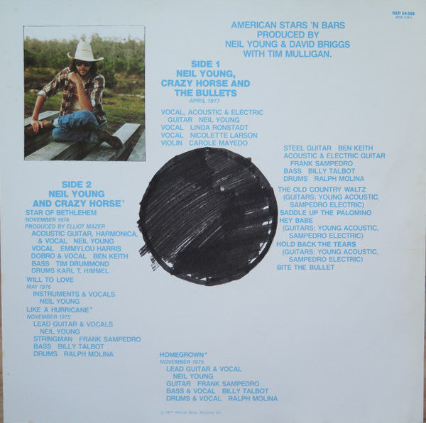 Neil Young : American Stars 'N Bars (LP, Album, RE)