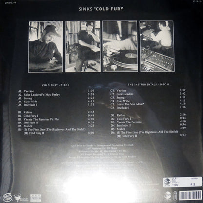 Sinks (2) : Cold Fury (2xLP, Album, Ltd, RE, RP)