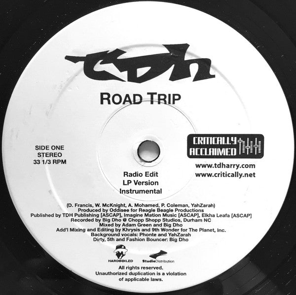 Critically Acclaimed : Road Trip / Another Private Conversation (12")