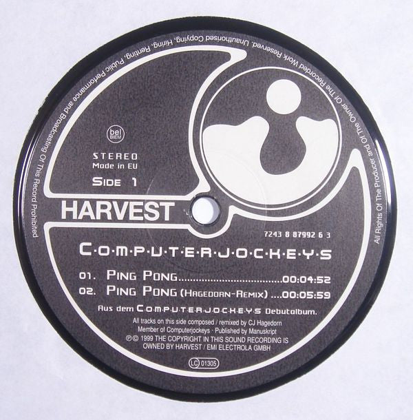 Computerjockeys : Ping Pong / Inschallah (12")