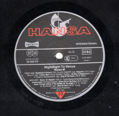 Boney M. : Nightflight To Venus (LP, Album, Sec)