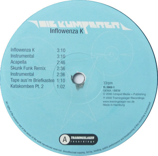 Die Kumpanen : Inflowenza K / Herrengedeck (12")