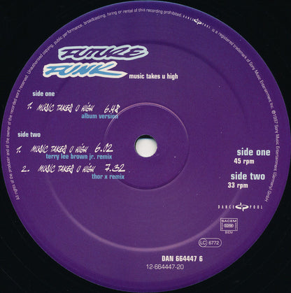 Future Funk : Music Takes U High (12")
