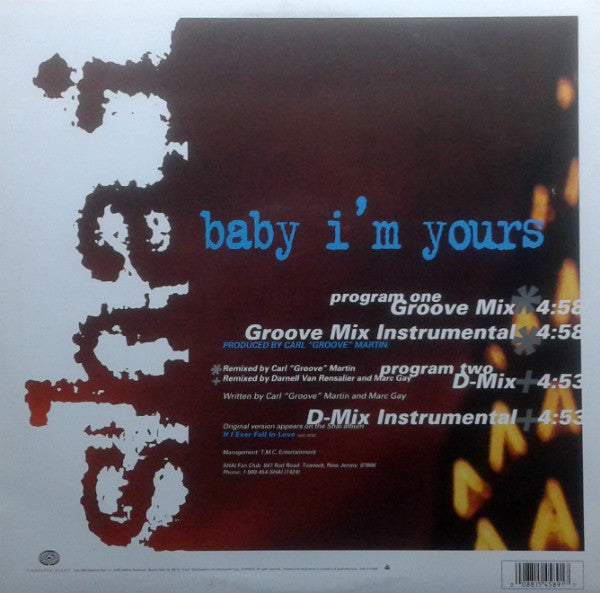 Shai (3) : Baby I'm Yours (12")