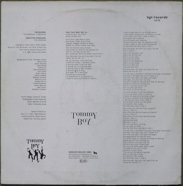 G.L.O.B.E. & Whiz Kid : Play That Beat Mr. D.J. (12")