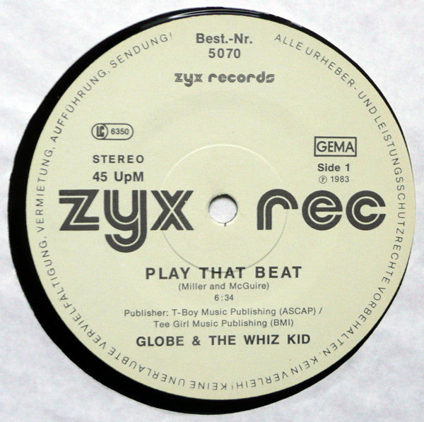 G.L.O.B.E. & Whiz Kid : Play That Beat Mr. D.J. (12")