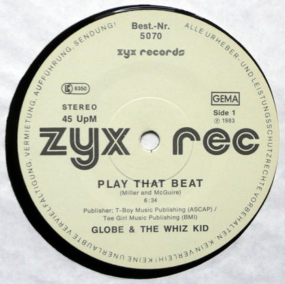 G.L.O.B.E. & Whiz Kid : Play That Beat Mr. D.J. (12")