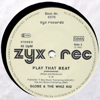 G.L.O.B.E. & Whiz Kid : Play That Beat Mr. D.J. (12")