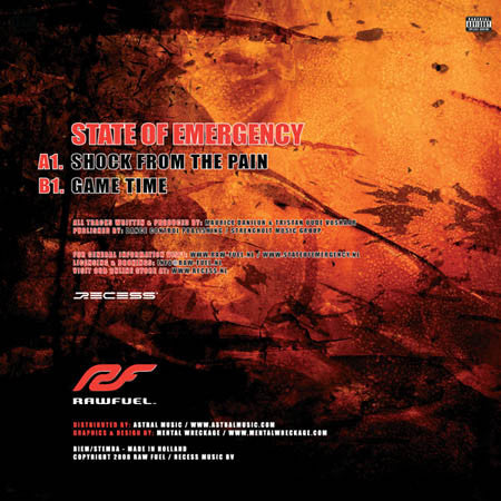 State Of Emergency (5) : Shock From The Pain (12")