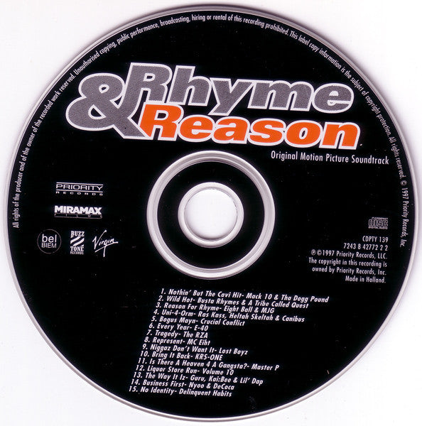 Various : Rhyme & Reason - Original Motion Picture Soundtrack (CD, Comp)
