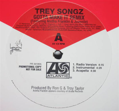 Trey Songz : Gotta Make It (Remix) (12", Promo)