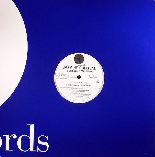 Jazmine Sullivan : Bust Your Windows (12", Single)