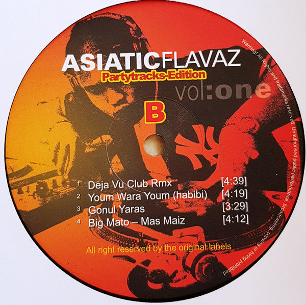 Various : Asiatic Flavaz Vol. One Partytracks Edition (12", Unofficial)