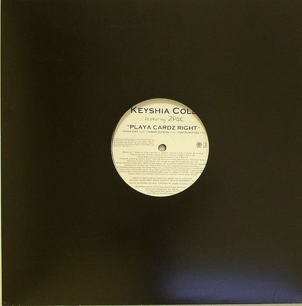 Keyshia Cole Featuring 2Pac : Playa Cardz Right (12", Single)