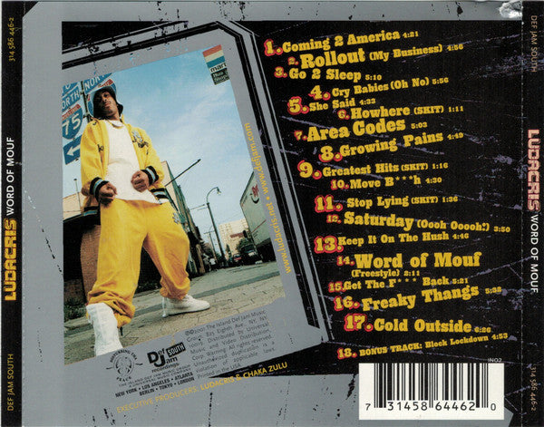 Ludacris : Word Of Mouf (CD, Album, PMD)