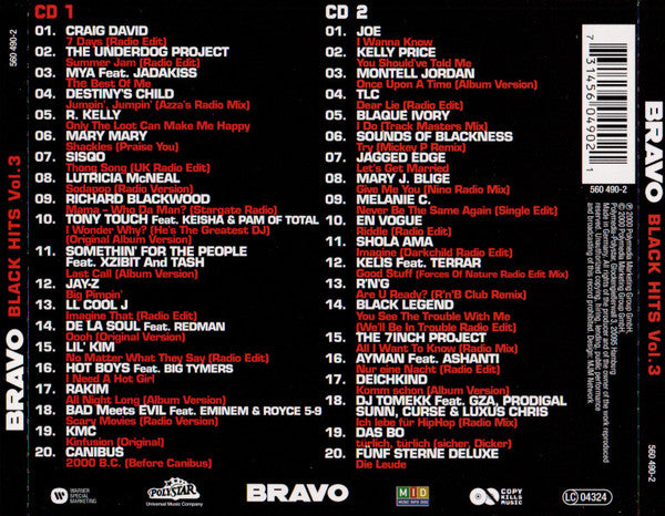 Various : Bravo Black Hits Vol. 3 (2xCD, Comp)